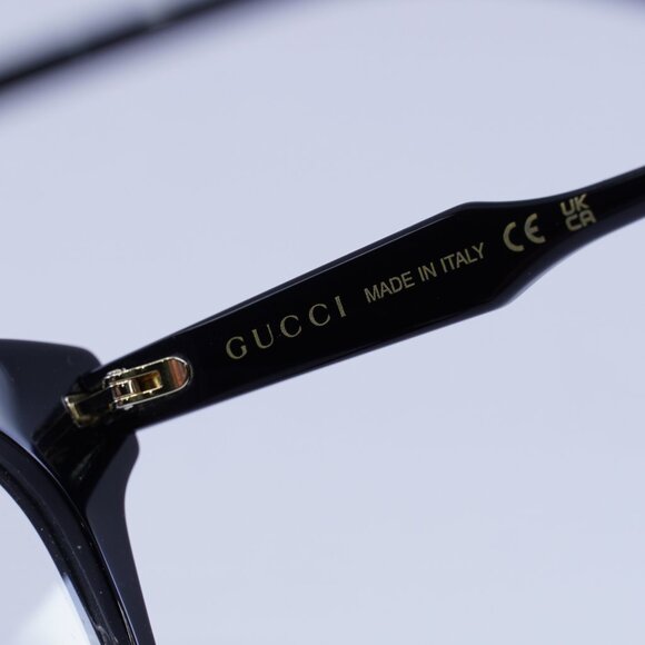 Gucci GG1299O 001 Eyeglasses Black 55mm Square Frame - Picture 7 of 11